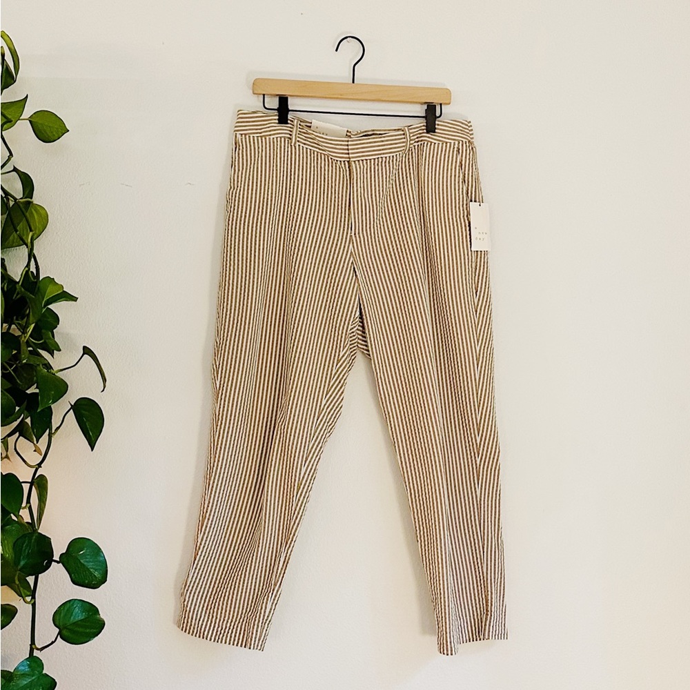 NWT A New Day Cropped Stripe Pants / Target Cotton Summer Pants